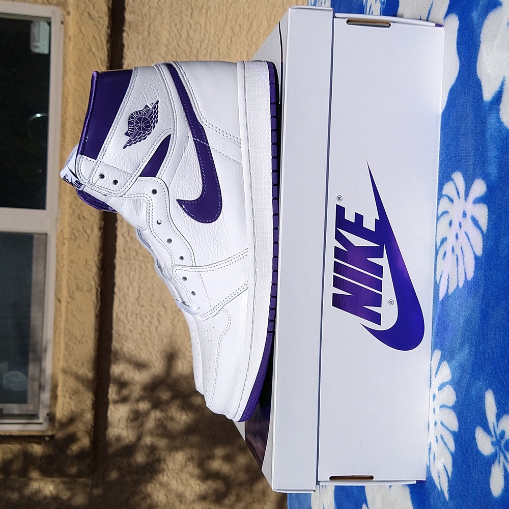 Women's Jordan 1 High Court Purple Size 11.5